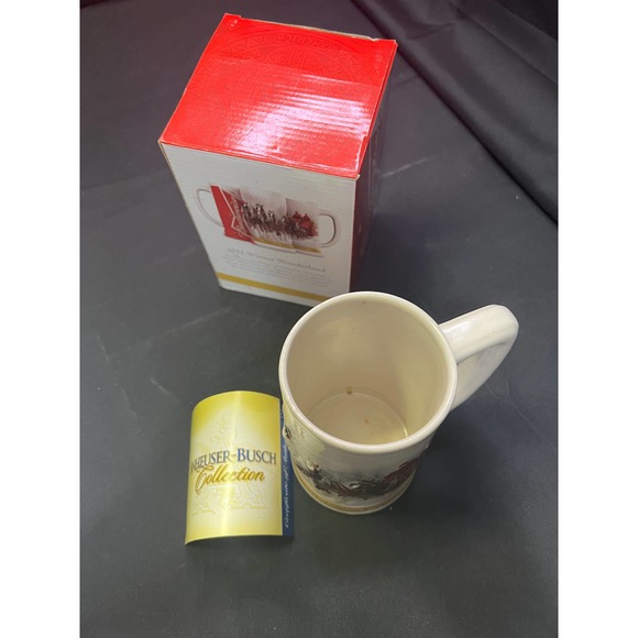 9569 - 2012 Budweiser Clydesdales "Winter Wonderland" Anheuser-Busch Beer Stein - Picture 5 of 8